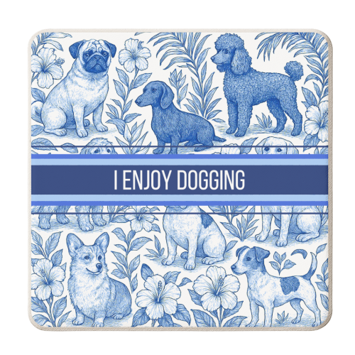 I Enjoy Dogging - personalised beer coaster by Lilly Rose