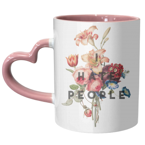 I hate people - unique mug by The 13 Prints