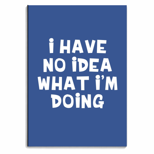 I have no idea funny gift - personalised A4, A5, A6 notebook by Giddy Kipper