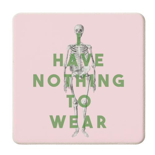 I Have Nothing To Wear - personalised beer coaster by The 13 Prints
