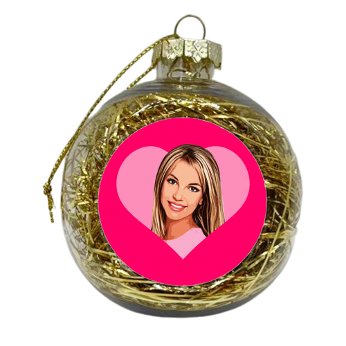 I HEART BRITNEY - xmas bauble by DOLLY WOLFE