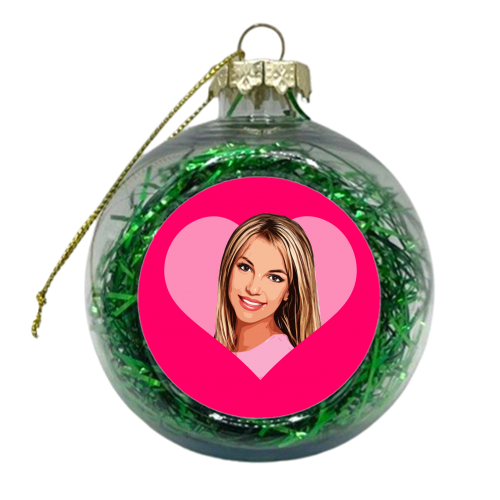 I HEART BRITNEY - xmas bauble by DOLLY WOLFE