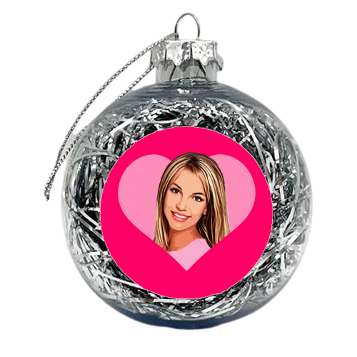 I HEART BRITNEY - xmas bauble by DOLLY WOLFE