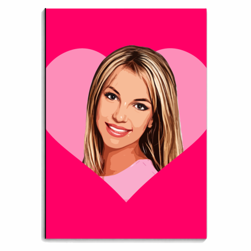 I HEART BRITNEY - personalised A4, A5, A6 notebook by DOLLY WOLFE
