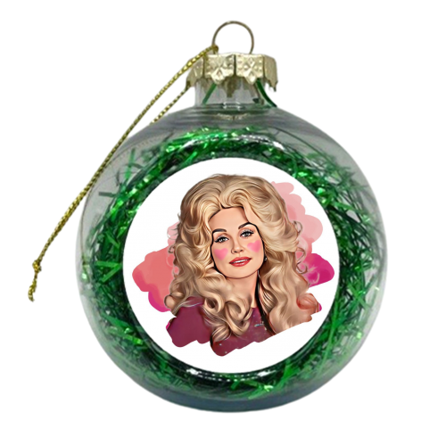 I HEART DOLLY - xmas bauble by DOLLY WOLFE