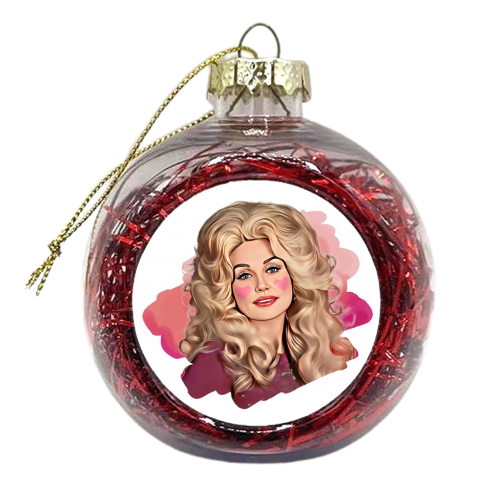 I HEART DOLLY - xmas bauble by DOLLY WOLFE