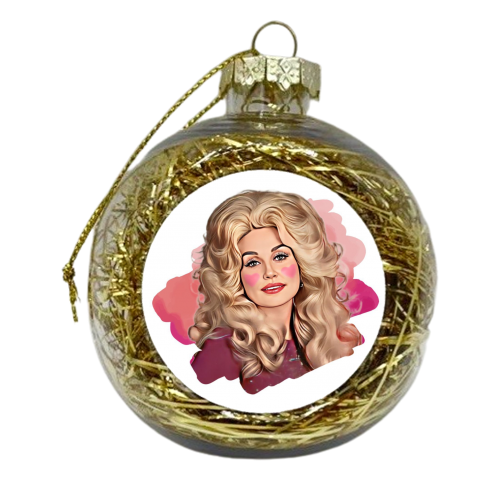 I HEART DOLLY - xmas bauble by DOLLY WOLFE