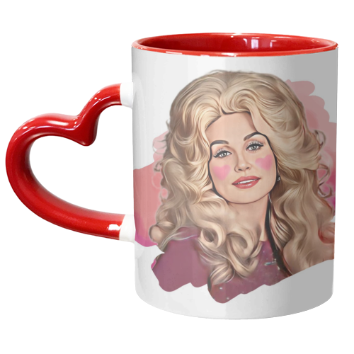I HEART DOLLY - unique mug by DOLLY WOLFE