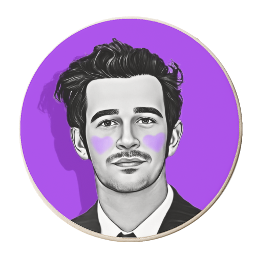 I Heart Matt H - personalised beer coaster by DOLLY WOLFE