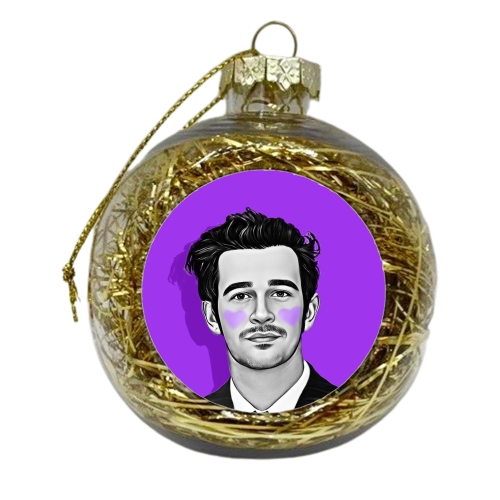 I Heart Matt H - xmas bauble by DOLLY WOLFE