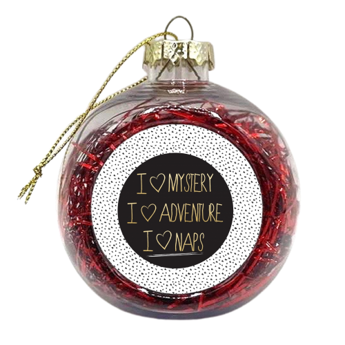 I HEART NAPS - xmas bauble by Dizzywonders