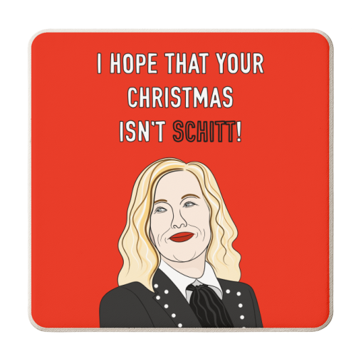 I hope That Your Christmas Isn't Schitt! - personalised beer coaster by Adam Regester