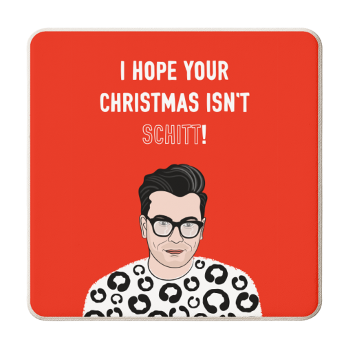 I Hope Your Christmas Isn't Schitt - personalised beer coaster by Adam Regester