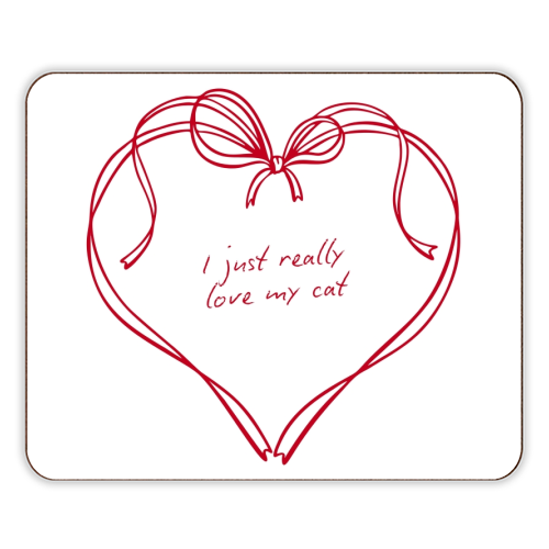 I just love my cat - designer placemat by Ms Doodle
