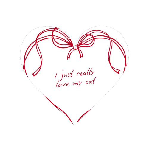 I just love my cat - Magnet by Ms Doodle