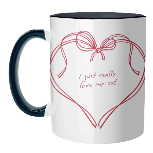 I just love my cat - unique mug by Ms Doodle
