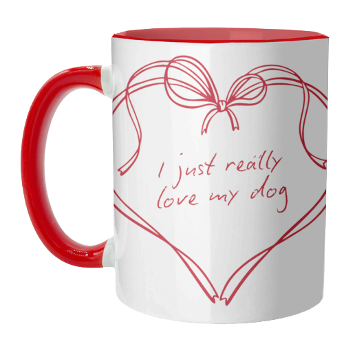 I just really love my dog - unique mug by Ms Doodle