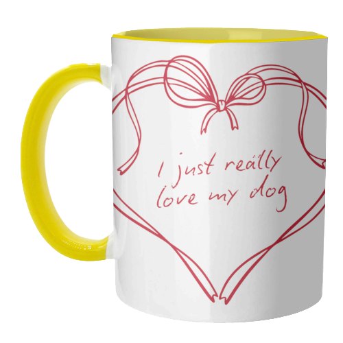 I just really love my dog - unique mug by Ms Doodle