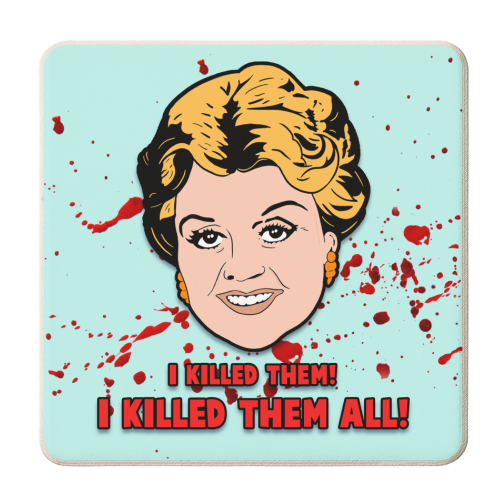 I killed them all! - personalised beer coaster by Bite Your Granny