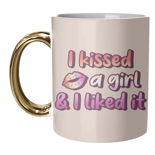 I Kissed A Girl - unique mug by Amy Farmer