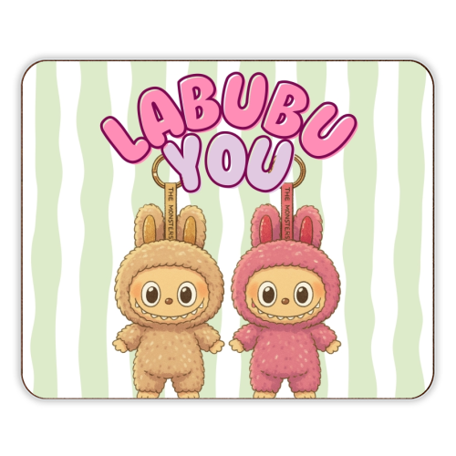 I Labubu You - designer placemat by Ms Doodle