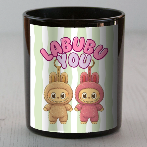 I Labubu You - scented candle by Ms Doodle