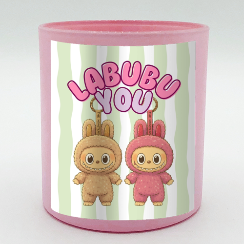 I Labubu You - scented candle by Ms Doodle
