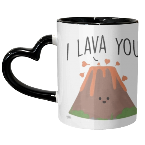 I Lava You - unique mug by Leeann Walker