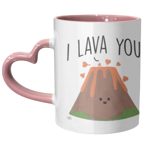 I Lava You - unique mug by Leeann Walker