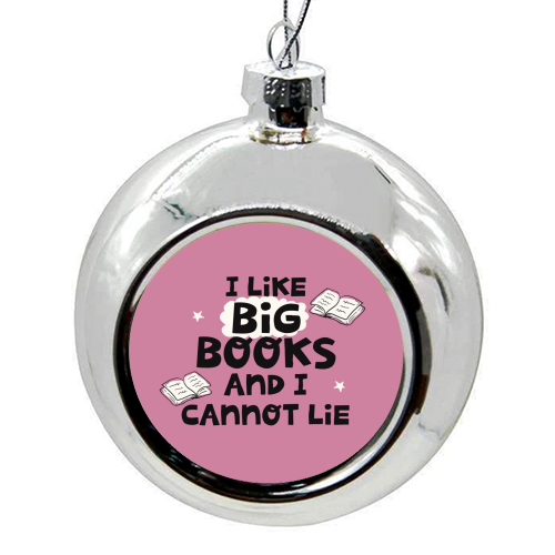 I like big books - colourful christmas bauble by Giddy Kipper