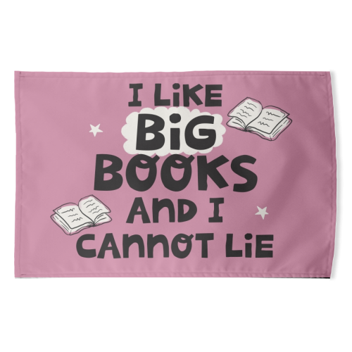 I like big books - funny tea towel by Giddy Kipper