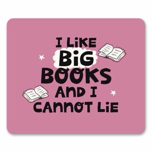 I like big books - mouse mat by Giddy Kipper