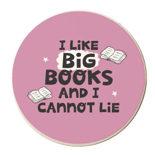 I like big books - personalised beer coaster by Giddy Kipper