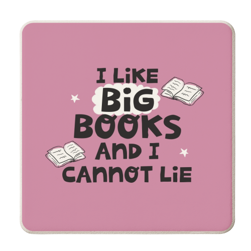I like big books - personalised beer coaster by Giddy Kipper