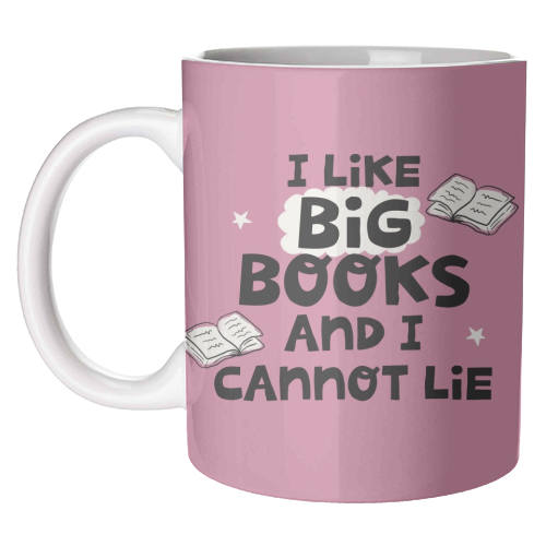 I like big books - unique mug by Giddy Kipper