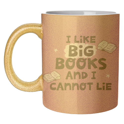 I like big books - unique mug by Giddy Kipper