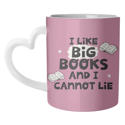 I like big books - unique mug by Giddy Kipper