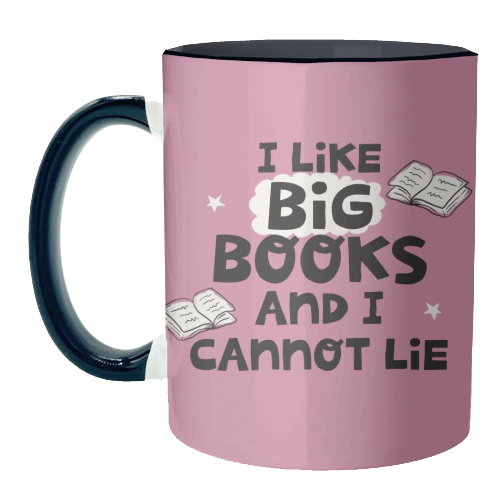 I like big books - unique mug by Giddy Kipper