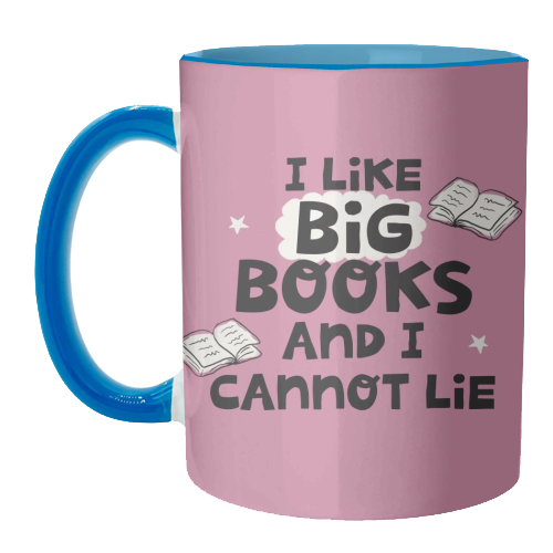 I like big books - unique mug by Giddy Kipper