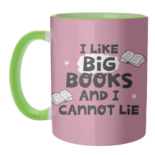 I like big books - unique mug by Giddy Kipper
