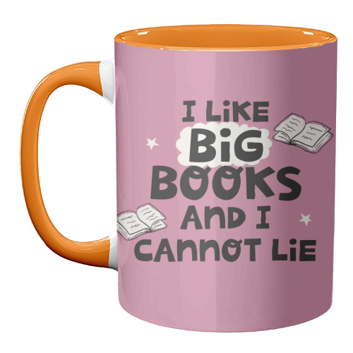 I like big books - unique mug by Giddy Kipper