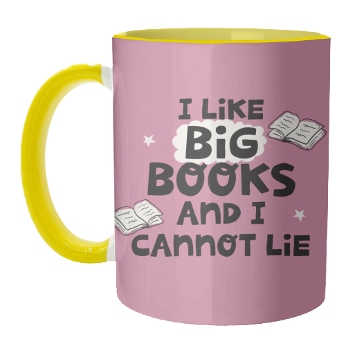 I like big books - unique mug by Giddy Kipper
