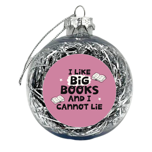 I like big books - xmas bauble by Giddy Kipper
