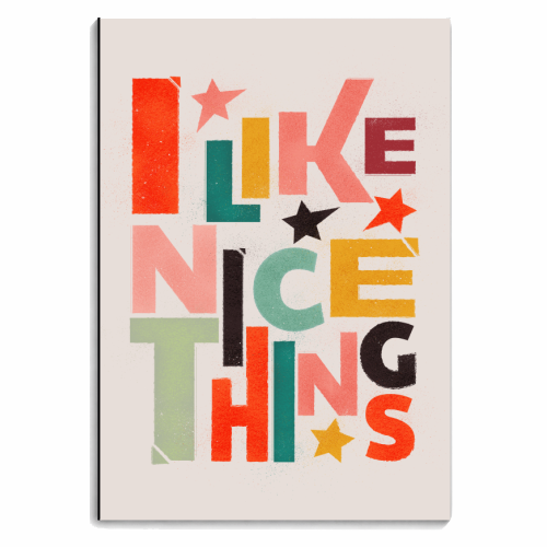 I like nice things - personalised A4, A5, A6 notebook by Ania Wieclaw