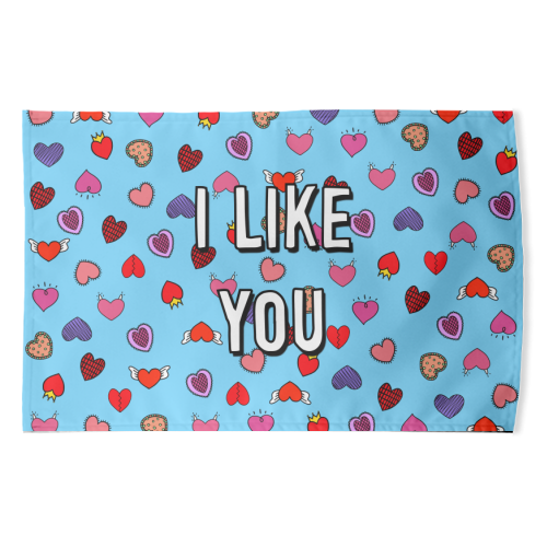 I Like You - funny tea towel by Adam Regester