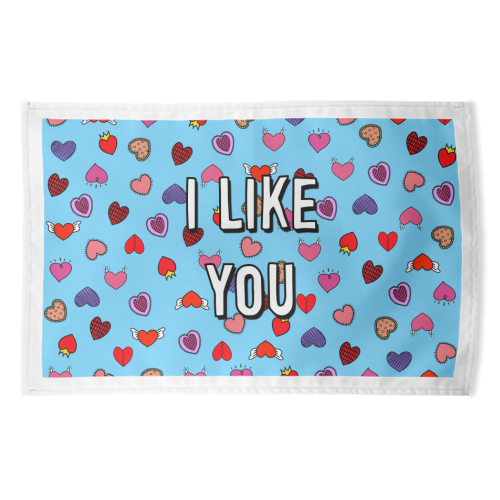 I Like You - funny tea towel by Adam Regester