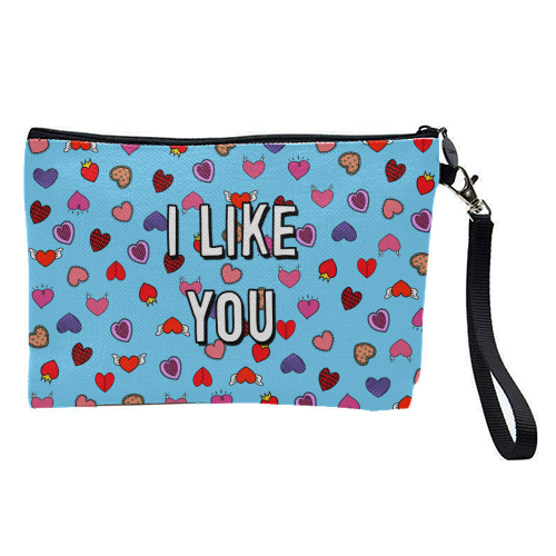 I Like You - pretty makeup bag by Adam Regester