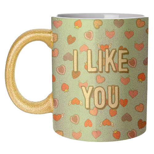 I Like You - unique mug by Adam Regester