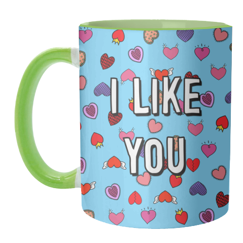 I Like You - unique mug by Adam Regester