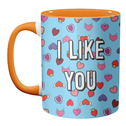 I Like You - unique mug by Adam Regester